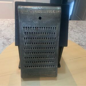 Antique The Wonder Shredder Pat No 310004